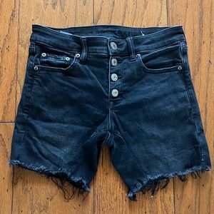 Size 2, black American Eagle, denim shorts